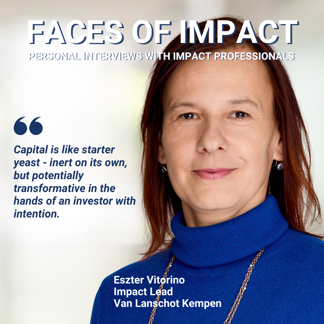 Eszter Vitorino, Impact Lead, Van Lanschot Kempen Investment Management