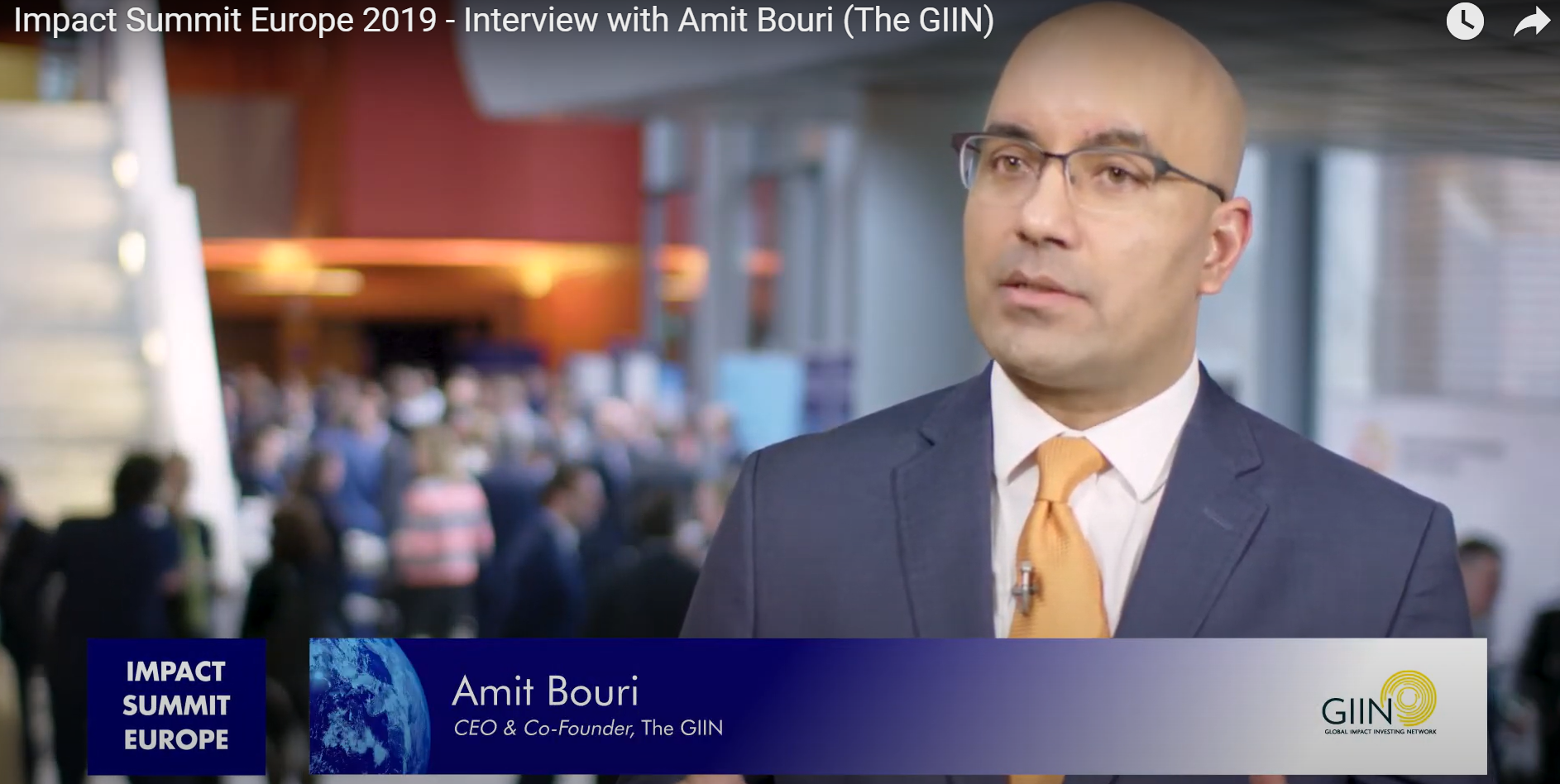 Amit Bouri I The GIIN | Impact Summit Europe 2019