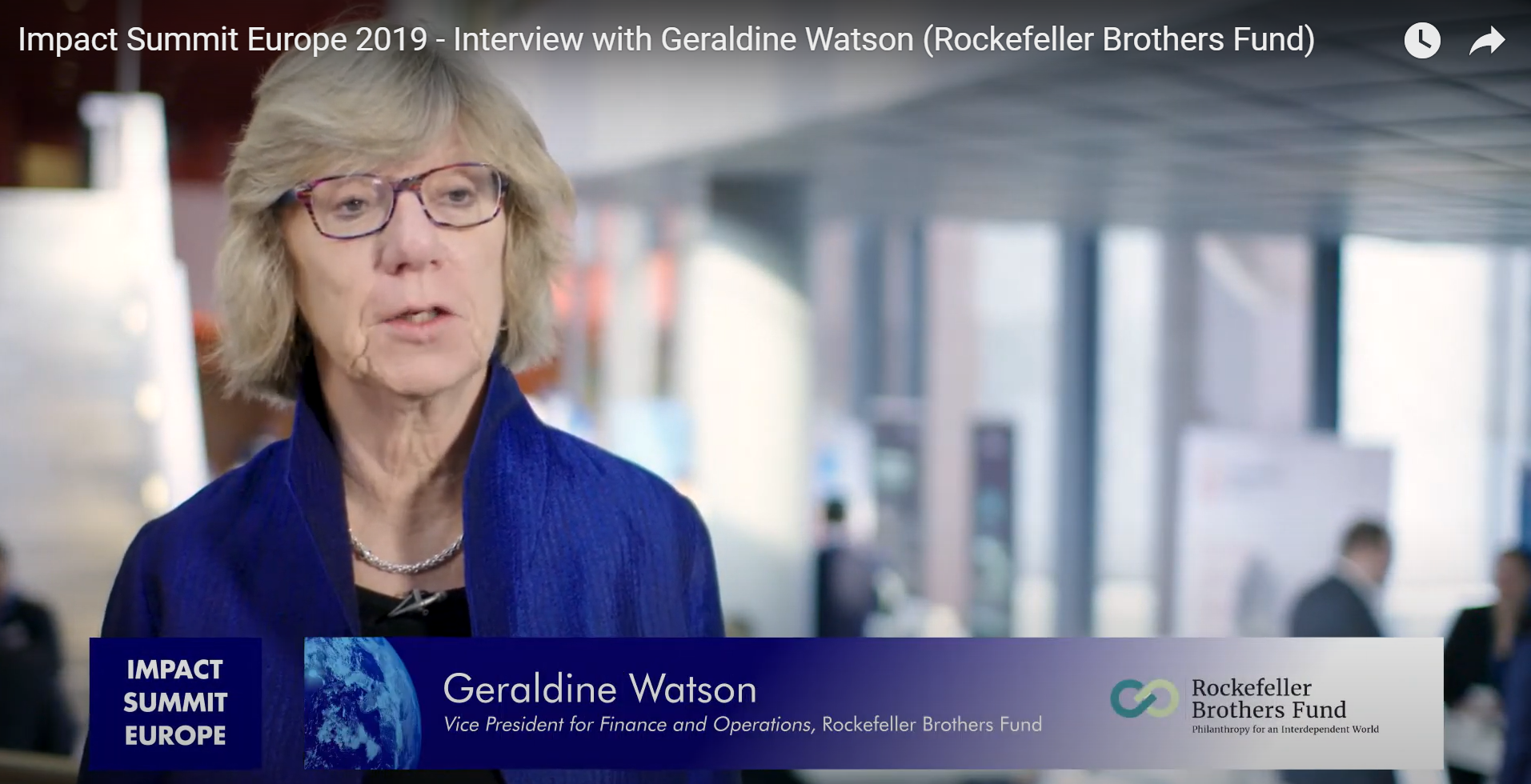 Geraldine Watson I Rockefeller Brothers Fund