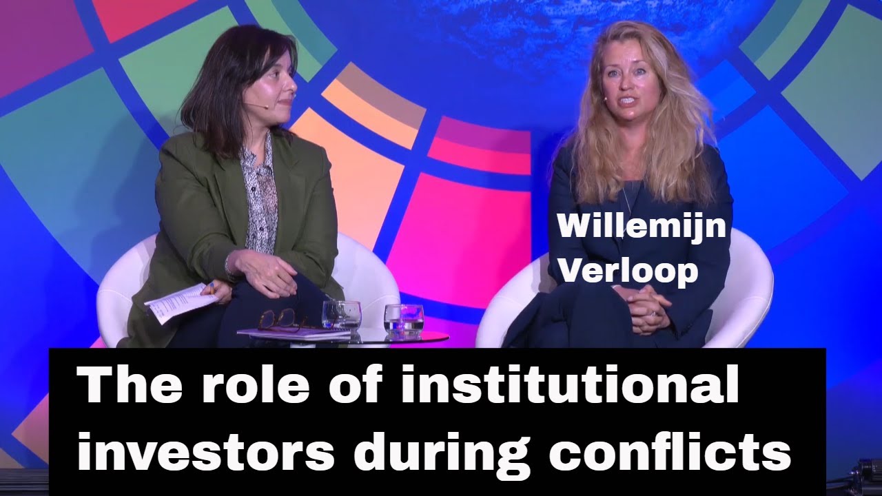 Interview with Willemijn Verloop about the role of institutional investors during conflicts
