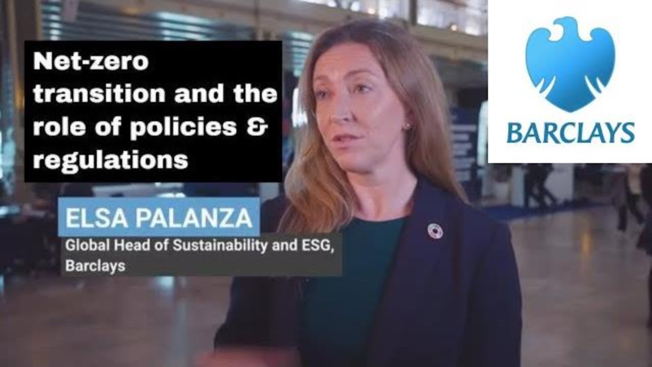 Elsa Palanza, Head of Sustainability at Barclays, on Net-zero transition - policies & regulations