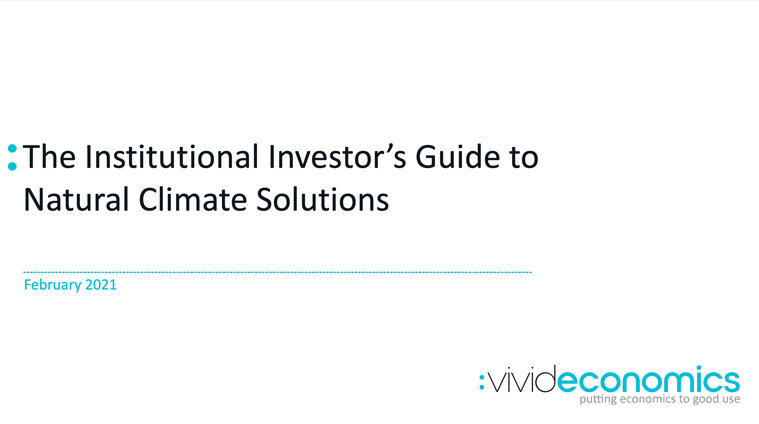 Vivid Economic- The institutional investor's guide to Natural Climate Solutions